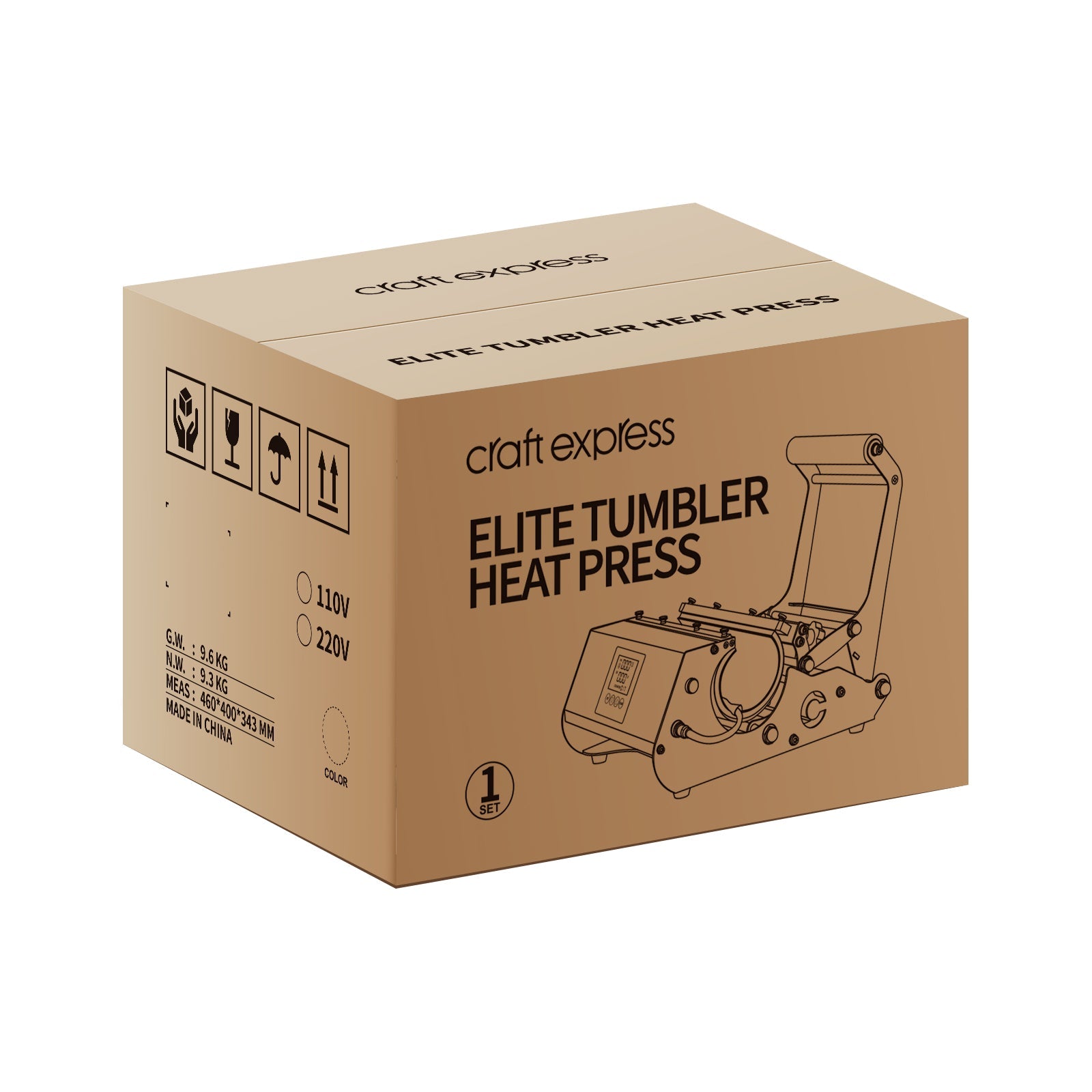 Craft Express Elite Pro Pink Tumbler Press - Craft Express Canada